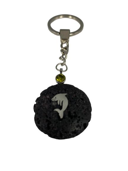 30MM LAVA KEYCHAIN W/STAINLESS STEEL
