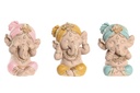 Set Figura Resina Ganesha 7.5X6.5X9