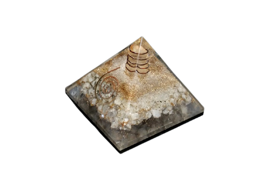 [008630] PIRAMIDE ORGONITE 7x7cm PIEDRA LUNA