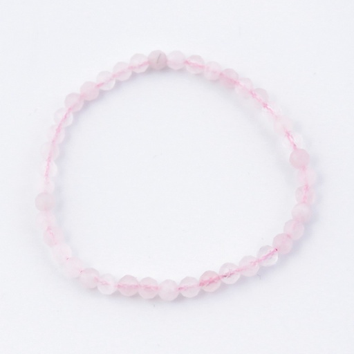 [ 010792] Pulsera Cuarzo Rosa Fac 4,5 mm