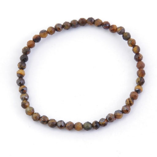 [014266] Pulsera Ojo Tigre Fac 4 mm